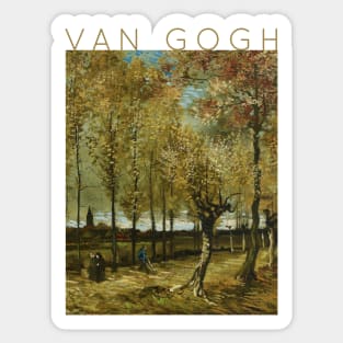 Van Gogh - Poplars Near Nuenen Sticker